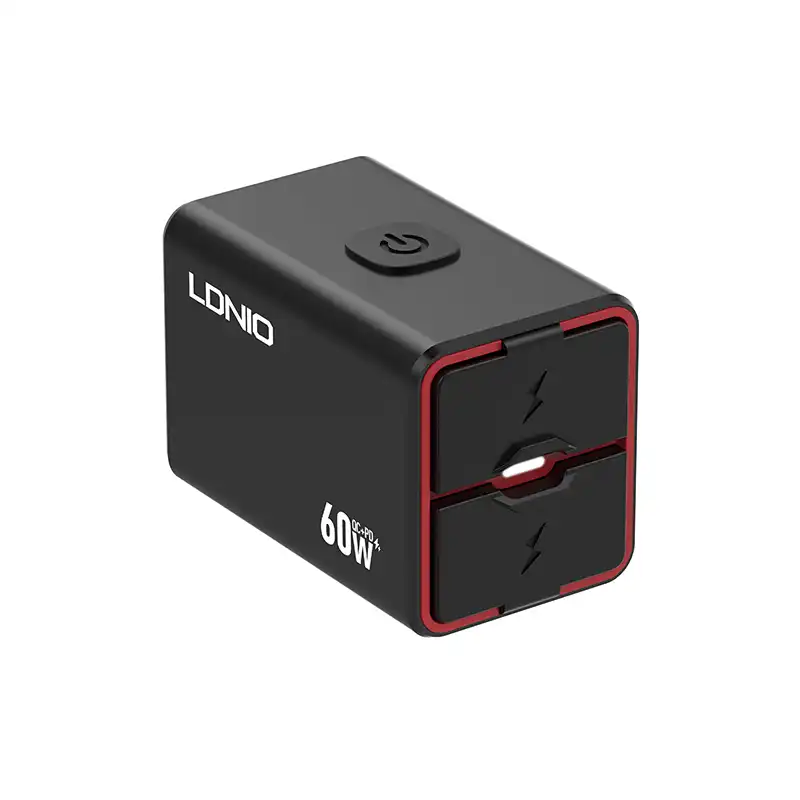شارژر موتورسیکلت LDNIO C108 ضدآب ۶۰ وات