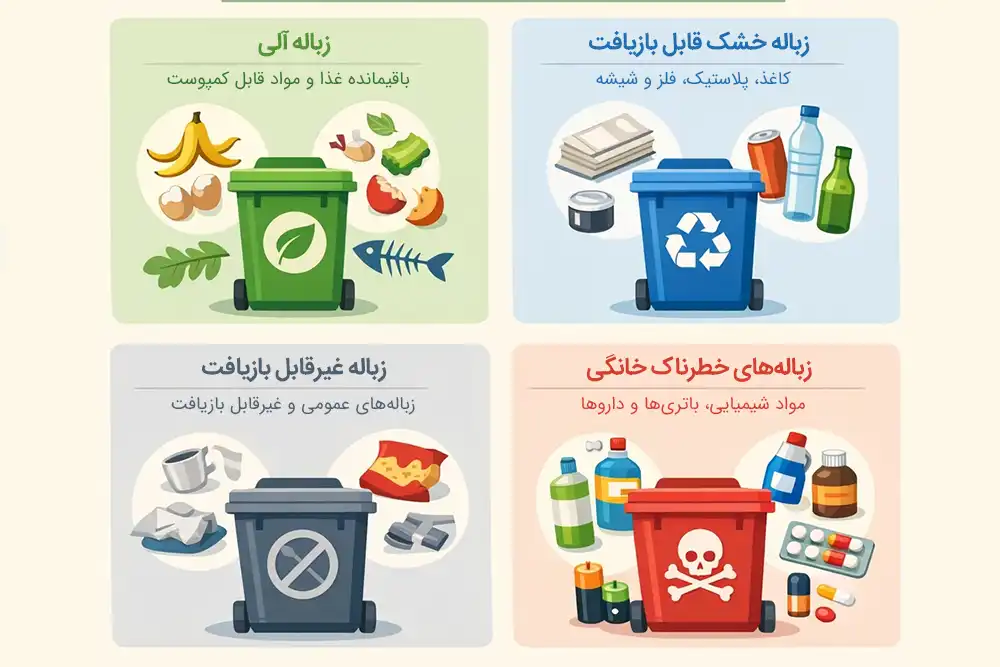 تفکیک زباله حرفه‌ای در خانه